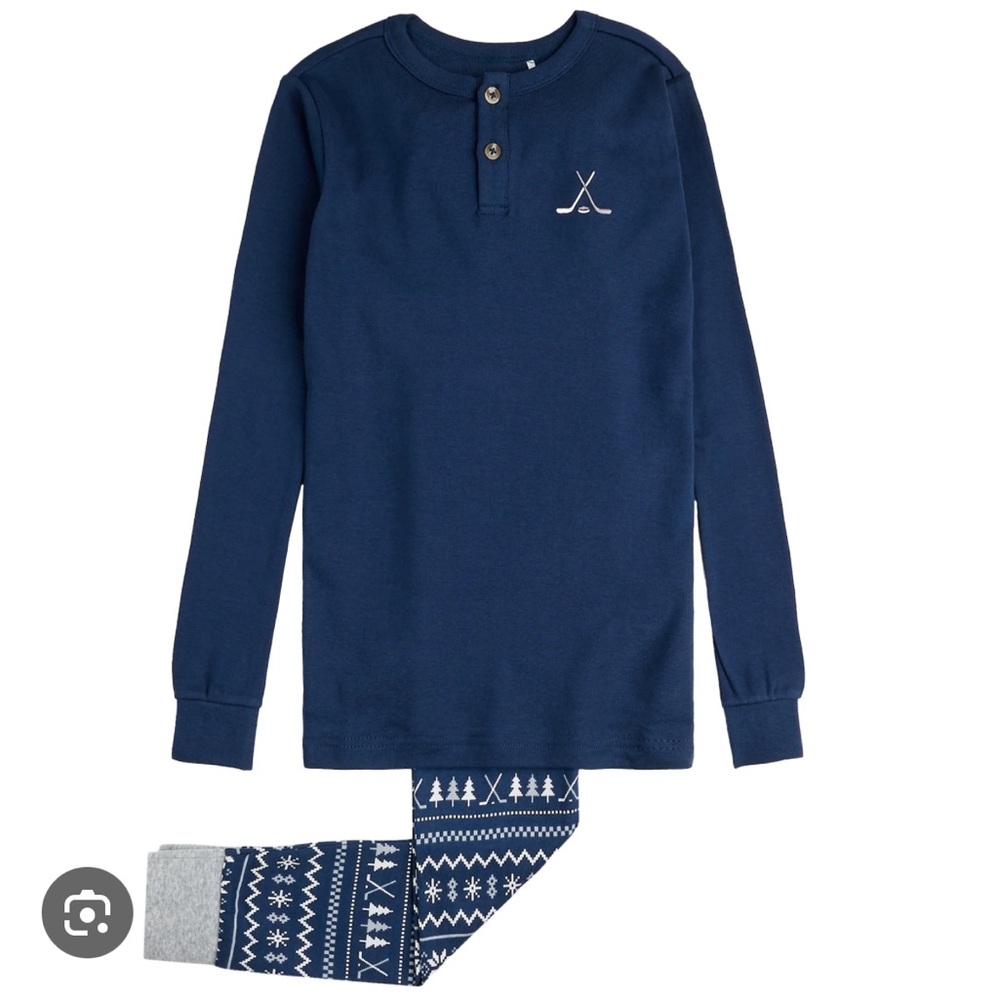 Men’s NWT Petit Lem Fairisle Hockey Pajama Set